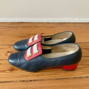 Vintage 60s Mod Low Heels Shoes
